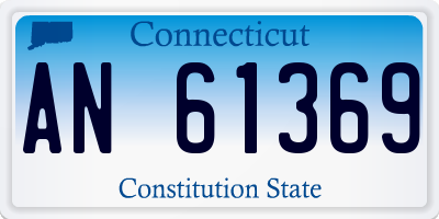 CT license plate AN61369