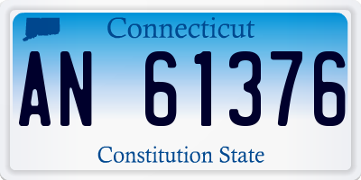 CT license plate AN61376
