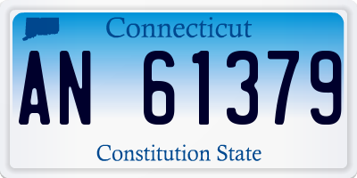 CT license plate AN61379