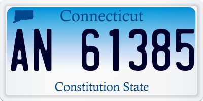 CT license plate AN61385