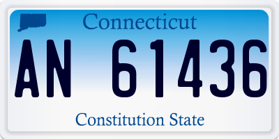 CT license plate AN61436