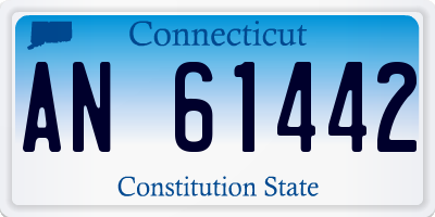 CT license plate AN61442