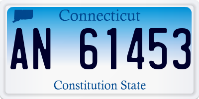 CT license plate AN61453