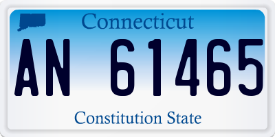 CT license plate AN61465