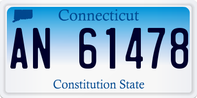 CT license plate AN61478