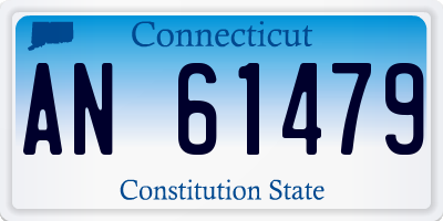 CT license plate AN61479