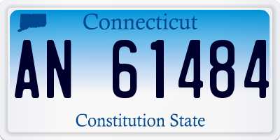 CT license plate AN61484