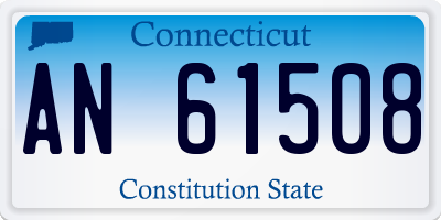 CT license plate AN61508