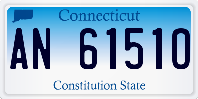 CT license plate AN61510