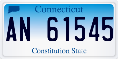 CT license plate AN61545
