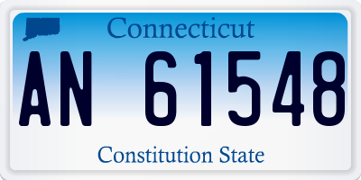 CT license plate AN61548