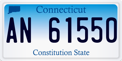 CT license plate AN61550