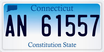 CT license plate AN61557
