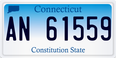 CT license plate AN61559