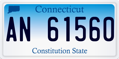 CT license plate AN61560