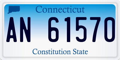 CT license plate AN61570