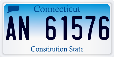 CT license plate AN61576
