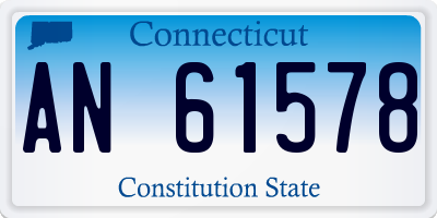 CT license plate AN61578