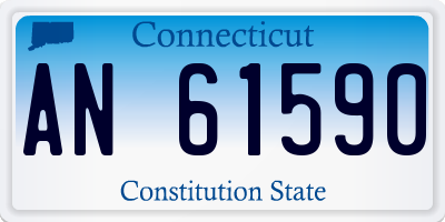CT license plate AN61590