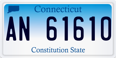 CT license plate AN61610