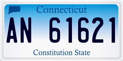CT license plate AN61621