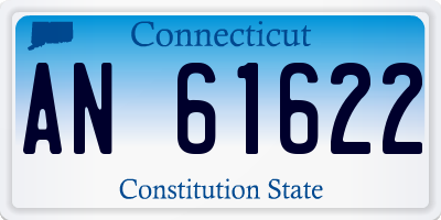 CT license plate AN61622