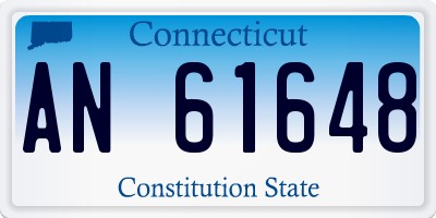 CT license plate AN61648
