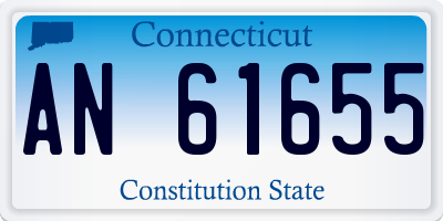 CT license plate AN61655