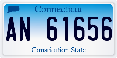 CT license plate AN61656