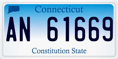 CT license plate AN61669