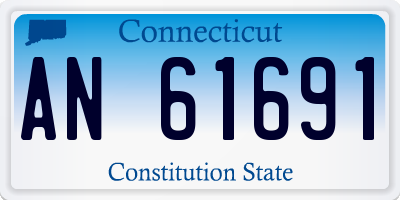 CT license plate AN61691