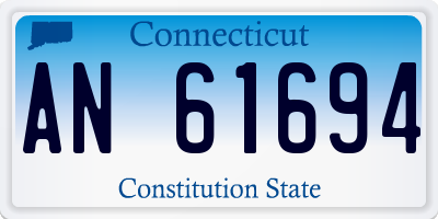 CT license plate AN61694