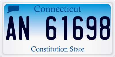 CT license plate AN61698