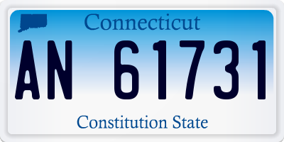 CT license plate AN61731