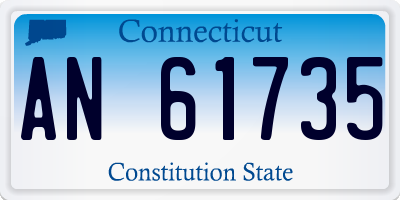CT license plate AN61735