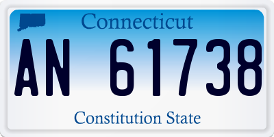 CT license plate AN61738