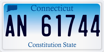 CT license plate AN61744