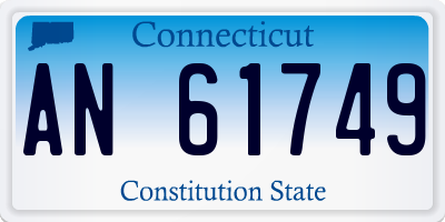 CT license plate AN61749