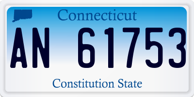 CT license plate AN61753