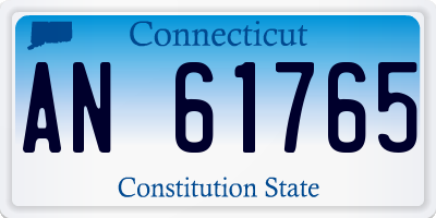 CT license plate AN61765