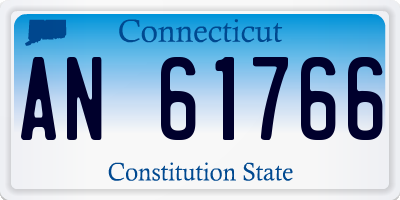 CT license plate AN61766