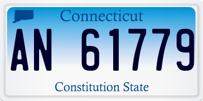 CT license plate AN61779