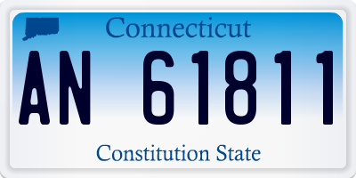 CT license plate AN61811