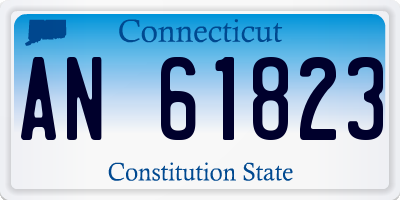 CT license plate AN61823