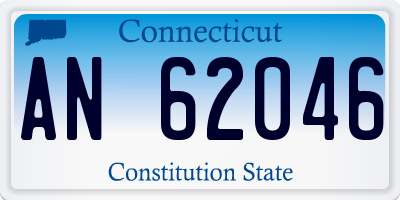 CT license plate AN62046