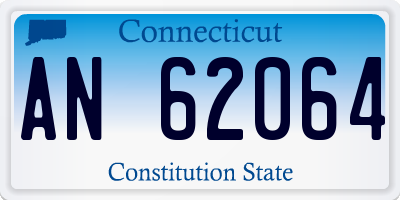 CT license plate AN62064