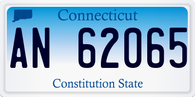 CT license plate AN62065