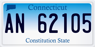 CT license plate AN62105