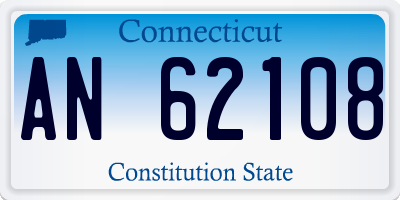 CT license plate AN62108