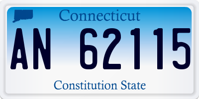 CT license plate AN62115